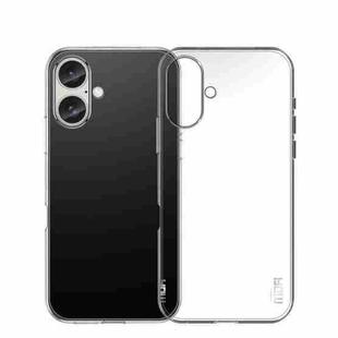 For iPhone 16 MOFI Ming Series Ultra-thin TPU Phone Case(Transparent)