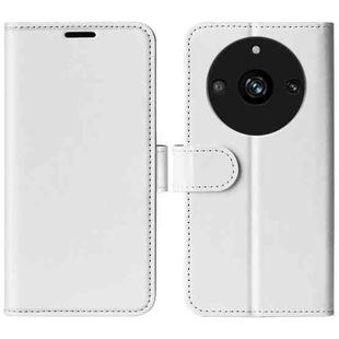 For Realme 11 Pro R64 Texture Horizontal Flip Leather Phone Case(White)