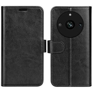 For Realme 11 R64 Texture Horizontal Flip Leather Phone Case(Black)