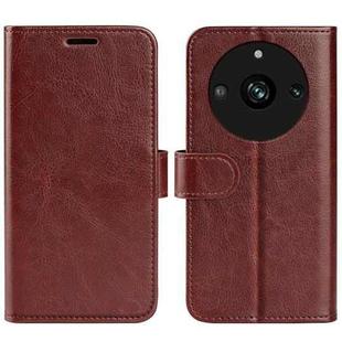 For Realme 11 R64 Texture Horizontal Flip Leather Phone Case(Brown)