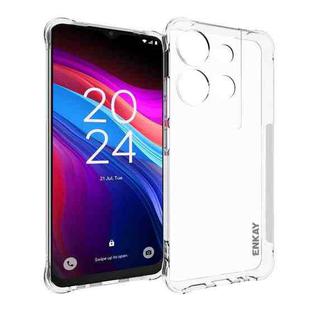 For TCL 503 4G ENKAY Hat-Prince Transparent TPU Shockproof Phone Case