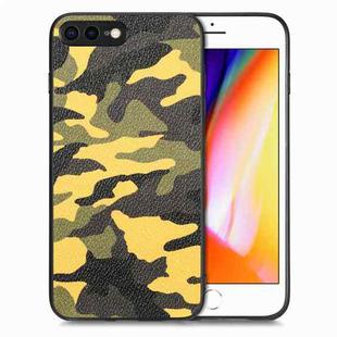 For iPhone SE 2022 / 7 / 8 Camouflage Leather Back Cover Phone Case(Yellow)