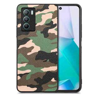 For vivo T1 Camouflage Leather Back Cover Phone Case(Green)