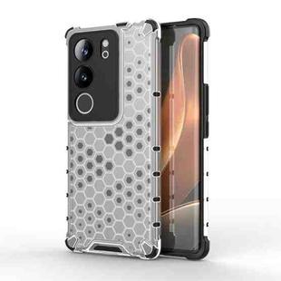 For vivo V29 / V29 Pro Shockproof Honeycomb Phone Case(White)