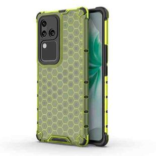 For vivo S18 Shockproof Honeycomb Phone Case(Green)