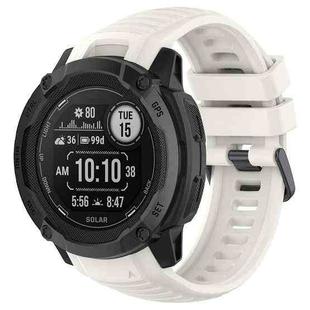 For Garmin Instinct 2X Sports Silicone Replacement Watch Band(White)