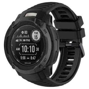 For Garmin Instinct 2X Sports Silicone Replacement Watch Band(Black)