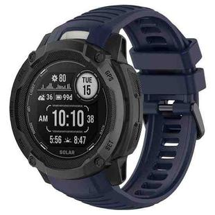 For Garmin Instinct 2X Sports Silicone Replacement Watch Band(Midnight Blue)