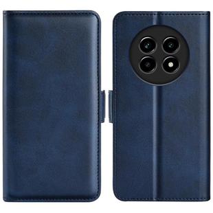 For Realme 13 Pro 5G Dual-side Magnetic Buckle Horizontal Flip Leather Phone Case(Dark Blue)