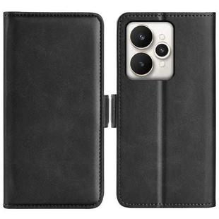 For Realme 15 5G / 15 Pro 5G Dual-side Magnetic Buckle Horizontal Flip Leather Phone Case(Black)