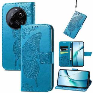 For Xiaomi 15 Ultra Butterfly Love Flower Embossed Leather Phone Case(Blue)