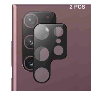 For Samsung Galaxy S25 Ultra 5G 2pcs ENKAY Hat-Prince 9H Rear Camera Lens Tempered Glass Film(Black)