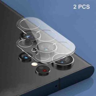 For Samsung Galaxy S25 Ultra 5G 2pcs ENKAY Hat-Prince 9H Rear Camera Lens Tempered Glass Film(Transparent)