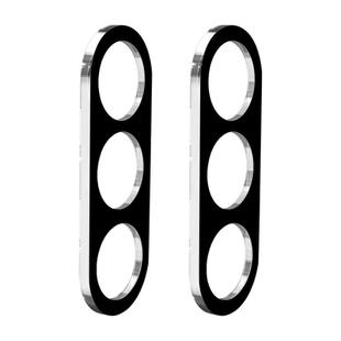 For Samsung Galaxy Fold7 2pcs ENKAY Hat-Prince 9H Rear Camera Lens Tempered Glass Film(Black)