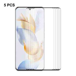 For Honor 90 5pcs ENKAY Hat-Prince Hot Bending Full Coverage Side Glue Tempered Glass Film