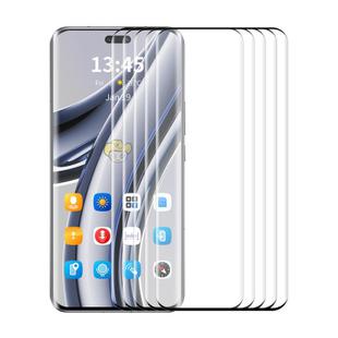 For Honor Magic6 Pro 5pcs ENKAY Hat-Prince Hot Bending Full Coverage Side Glue Tempered Glass Film