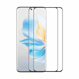 For Honor 100 2pcs ENKAY Hat-Prince Hot Bending Full Coverage Side Glue Tempered Glass Film