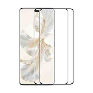 For Honor 100 Pro 2pcs ENKAY Hat-Prince Hot Bending Full Coverage Side Glue Tempered Glass Film