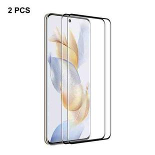 For Honor 90 2pcs ENKAY Hat-Prince 3D Curved Full Glue High Sense Tempered Glass Film