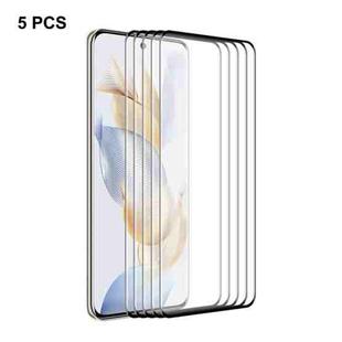 For Honor 90 5pcs ENKAY Hat-Prince 3D Curved Full Glue High Sense Tempered Glass Film