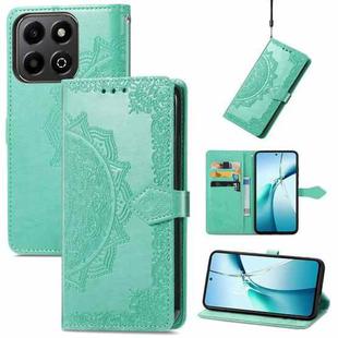 For Honor 200 Smart Mandala Flower Embossed Leather Phone Case(Green)