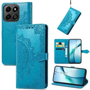 For Honor 200 Smart Mandala Flower Embossed Leather Phone Case(Blue)