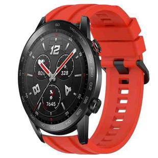 For Huawei Watch GT3 Pro 46mm Long & Short Sports Solid Color Silicone Watch Band Set(Red)