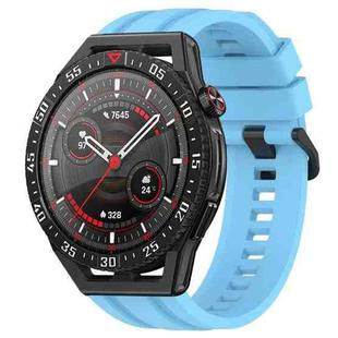 For Huawei Watch GT3 SE Long & Short Sports Solid Color Silicone Watch Band Set(Sky Blue)