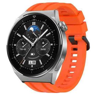 For Huawei Watch 3 Pro Long & Short Sports Solid Color Silicone Watch Band Set(Orange)