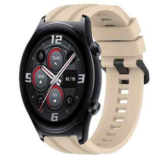 For Huawei Watch 3 Long & Short Sports Solid Color Silicone Watch Band Set(Khaki)