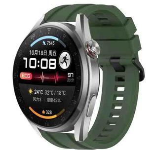 For Honor Watch GS 3i Long & Short Sports Solid Color Silicone Watch Band Set(Dark Green)