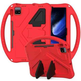 For Xiaomi Pad 6 Pro 2023 EVA Flat Anti Falling Protective Case Shell with Holder(Red)