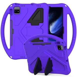 For Xiaomi Pad 6 Pro 2023 EVA Shockproof Tablet Case with Holder(Purple)