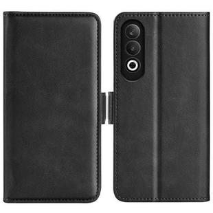 For OPPO K12 Dual-side Magnetic Buckle Horizontal Flip Leather Phone Case(Black)