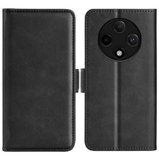 For OPPO A3 Pro 5G China Dual-side Magnetic Buckle Horizontal Flip Leather Phone Case(Black)
