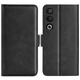 For OPPO A3 Pro Global Dual-side Magnetic Buckle Horizontal Flip Leather Phone Case(Black)