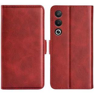 For OPPO A3 Pro Global Dual-side Magnetic Buckle Horizontal Flip Leather Phone Case(Red)