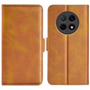 For OPPO F29 Pro 5G Dual-side Magnetic Buckle Horizontal Flip Leather Phone Case(Yellow)