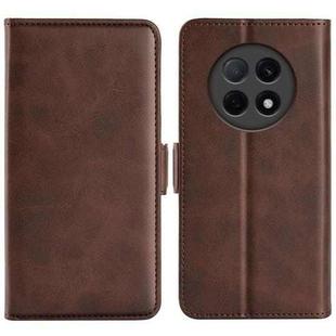 For OPPO F29 Pro 5G Dual-side Magnetic Buckle Horizontal Flip Leather Phone Case(Brown)