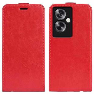 For OPPO A79 R64 Texture Single Vertical Flip Leather Phone Case(Red)