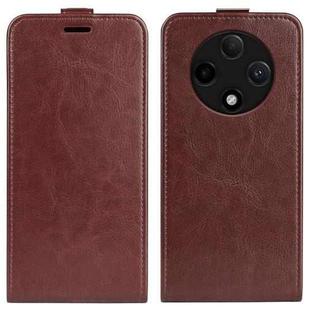 For OPPO A3 Pro 5G R64 Texture Single Vertical Flip Leather Phone Case(Brown)
