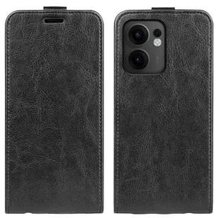 For OPPO Reno13 F R64 Texture Single Vertical Flip Leather Phone Case(Black)