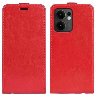 For OPPO Reno13 F R64 Texture Single Vertical Flip Leather Phone Case(Red)