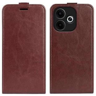 For OPPO A5 Pro Global 5G R64 Texture Single Vertical Flip Leather Phone Case(Brown)