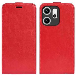 For OPPO Reno14 F 5G R64 Texture Single Vertical Flip Leather Phone Case(Red)