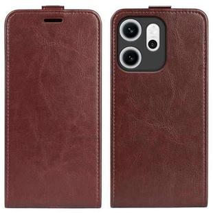 For OPPO Reno14 F 5G R64 Texture Single Vertical Flip Leather Phone Case(Brown)