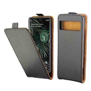For Google Pixel 6 Pro Vertical Flip Leather Phone Case with Card Slot(Black)