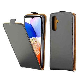 For Samsung Galaxy A14 5G Vertical Flip Leather Case with Card Slot(Black)