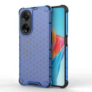 For OPPO A98 5G / A1 5G Shockproof Honeycomb Phone Case(Blue)