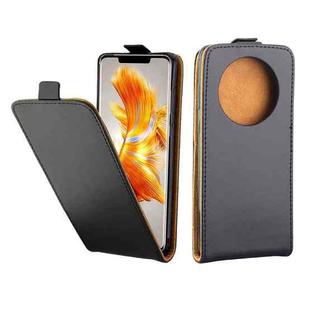 For Huawei Mate 50 Pro Vertical Flip Leather Phone Case with Card Slot(Black)